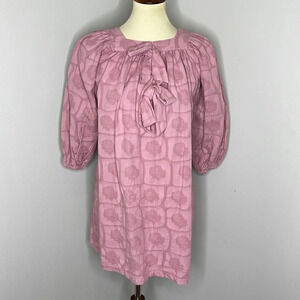 Yellow Pelota Rose Salvia Cotton‎ Dress